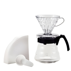Набір HARIO V60 CRAFT: Пуровер, сервер та фільтри (40 шт) (VCDS-02-B-EU) 