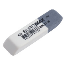 Гумка з абразивною частиною білий 55*14*8mm Buromax Гумка з абразивною частиною білий 55*14*8mm Buromax
