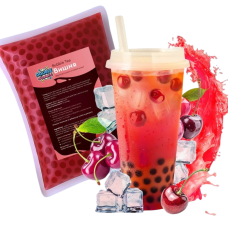 Кульки для Bubble Tea зі смаком вишня 1кг Кульки для Bubble Tea зі смаком вишня 1кг