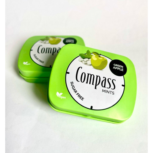 Освіжаюче драже COMPASS Green Apple Освіжаюче драже COMPASS Green Apple