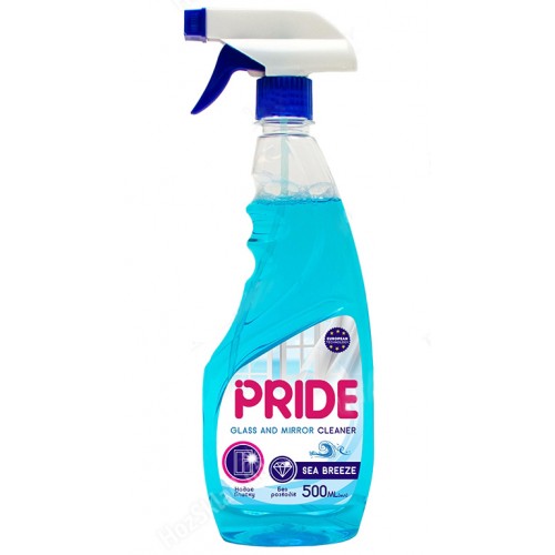 Спрей для миття скла і дзеркал Pride Sea Breeze 500 мл Спрей для миття скла і дзеркал Pride Sea Breeze 500 мл