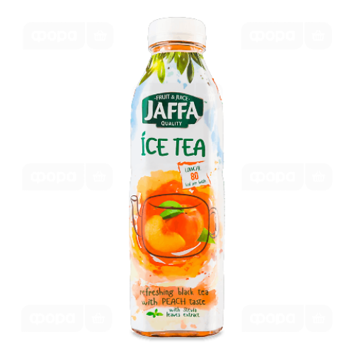 Чай холодний Jaffa Ice Tea чорний зі смаком персику з екстрактом листя стевії 0,5л Чай холодний Jaffa Ice Tea чорний зі смаком персику з екстрактом листя стевії 0,5л