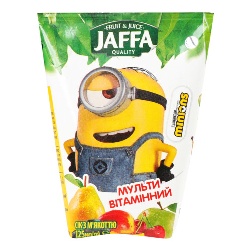 Сік Jaffa minions Мультивітамінний нектар 0,125л Сік Jaffa minions Мультивітамінний нектар 0,125л