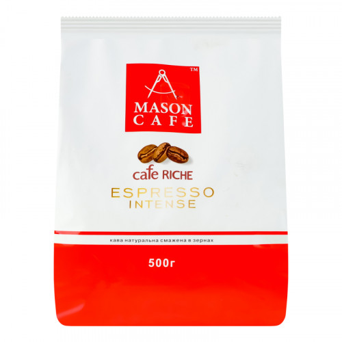 Кава в зернах ТМ Mason Cafe "Espresso Intense" 500 г Кава в зернах ТМ Mason Cafe "Espresso Intense" 500 г