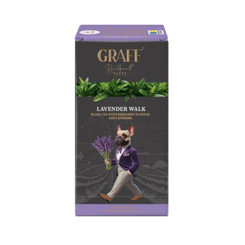 TM Graff Чай зелений в пакет. (інд.уп) "Lavender walk" в пакетиках (20*1.5г) TM Graff Чай зелений в пакет. (інд.уп) "Lavender walk" в пакетиках (20*1.5г)