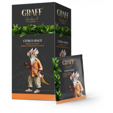 TM Graff Чай зелений в пакет. (інд.уп) "Citrus space" в пакетиках  (20*1.5г)