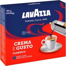 Мелена кава Lavazza Crema e Gusto (250 гр х 2шт) Мелена кава Lavazza Crema e Gusto (250 гр х 2шт)