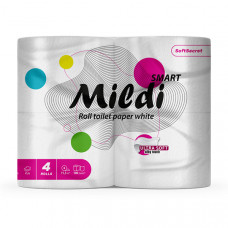 Папір туалетний "Mildi Smart" целюлозний 2-шаровий (4шт)