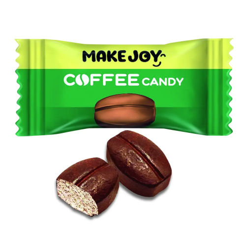 Цукерки дрібні кавові "Coffeе Candy", 500гр з натуральним кофеїном Цукерки дрібні кавові "Coffeе Candy", 500гр з натуральним кофеїном