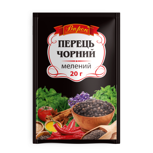 Перець чорний мелений 20г Перець чорний мелений 20г