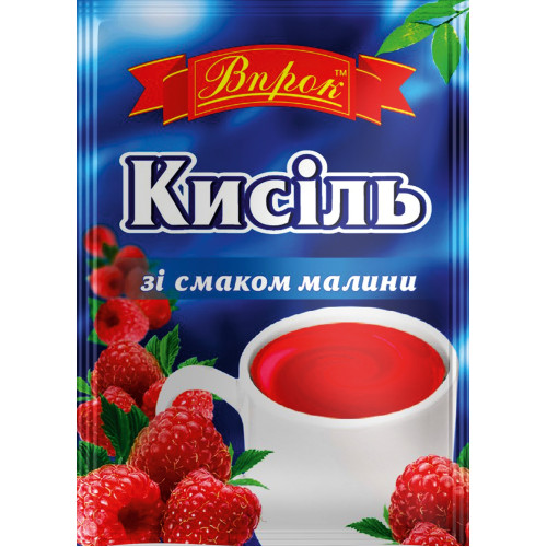 Кисіль зі смаком малини 65г Кисіль зі смаком малини 65г