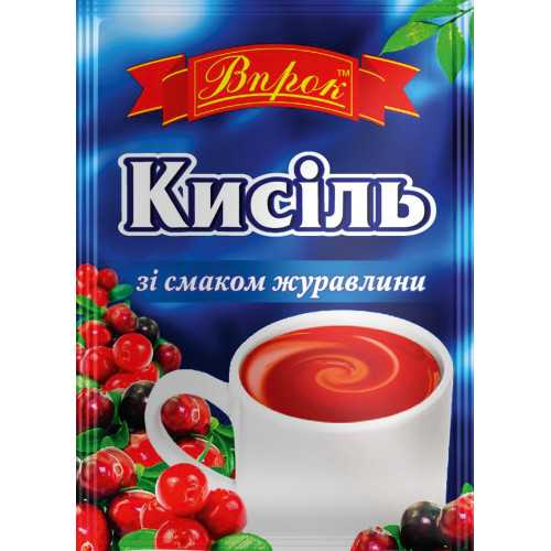 Кисіль зі смаком журавлини 65г Кисіль зі смаком журавлини 65г