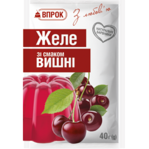 Желе "Вишневе" 40г Желе "Вишневе" 40г