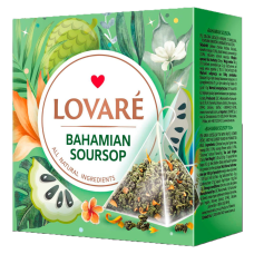 Чай в пірамідках TM Lovare "Bahamian soursop" пакетований 15*2Г