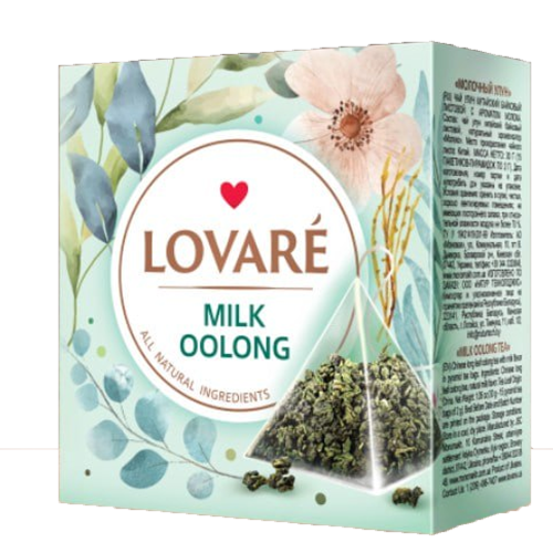 Чай в пірамідках TM Lovare "Milk Oolnog" пакетований 15*2г Чай в пірамідках TM Lovare "Milk Oolnog" пакетований 15*2г