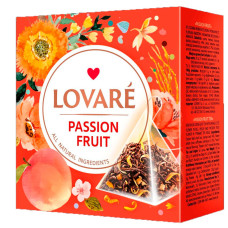 Чай в пірамідках TM Lovare "Passion Fruit" пакетований 15*2г