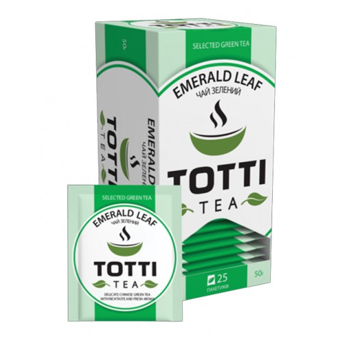 Чай зелений пакетований TОТТІ Tea "Смарагдовий лист" Чай зелений пакетований TОТТІ Tea "Смарагдовий лист"