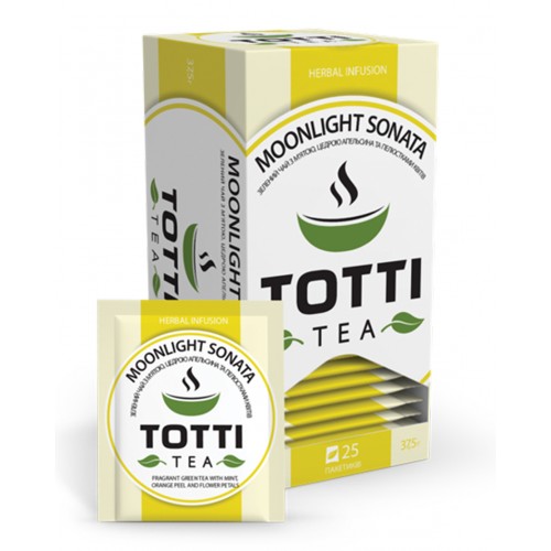 Чай зелений пакетований TОТТІ Tea "Місячна Соната" Чай зелений пакетований TОТТІ Tea "Місячна Соната"