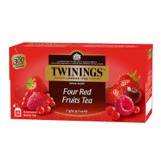Чай Twinings чорний  4 червоні фрукти  в пакетиках (25х2)