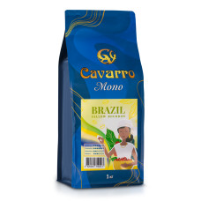 Кава натуральна зернова Cavarro "Mono Arabica Brazil Yellow Bourbon" 1 кг