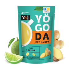 Концентрат Чай імбирний БЕЗ ЦУКРУ 40г Дой Пак ТМ Yogoda
