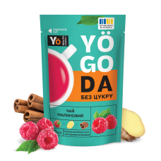 Концентрат Чай малиновий БЕЗ ЦУКРУ 40г Дой Пак ТМ Yogoda