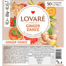 Чай TM LOVARE «GINGER DANCE» 50 пакетів по 1,8г