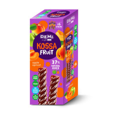 Пастила фруктова в інд. упаковці "Kossa-Fruit" із соком абрикоса D. E. M. I. 6шт/15г Пастила фруктова в інд. упаковці "Kossa-Fruit" із соком абрикоса D. E. M. I. 6шт/15г