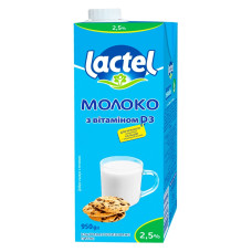 Молоко у/п Лактель 2,5% 1л з кришечкою 12шт/ящ Молоко у/п Лактель 2,5% 1л з кришечкою 12шт/ящ
